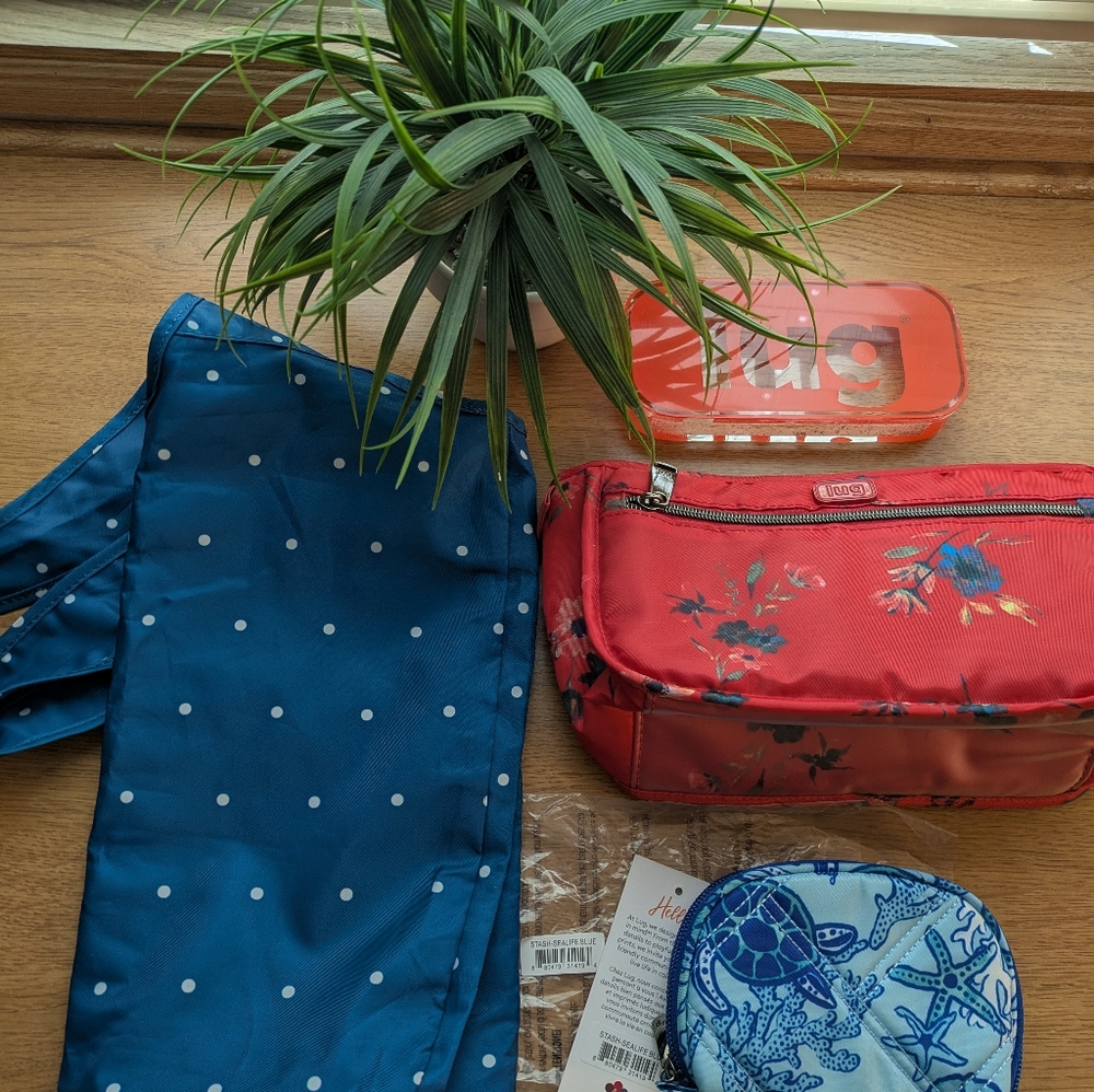 Lug Lot, Stash, Parasail, Teal Dot Shopper